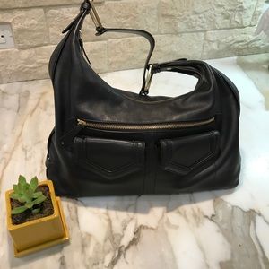 Black Leather Cole Hann purse
